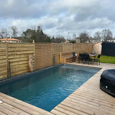 Aux Portes De Bordeaux Maison Cocooning Avec Piscine Ambares-et-Lagrave Buitenkant foto